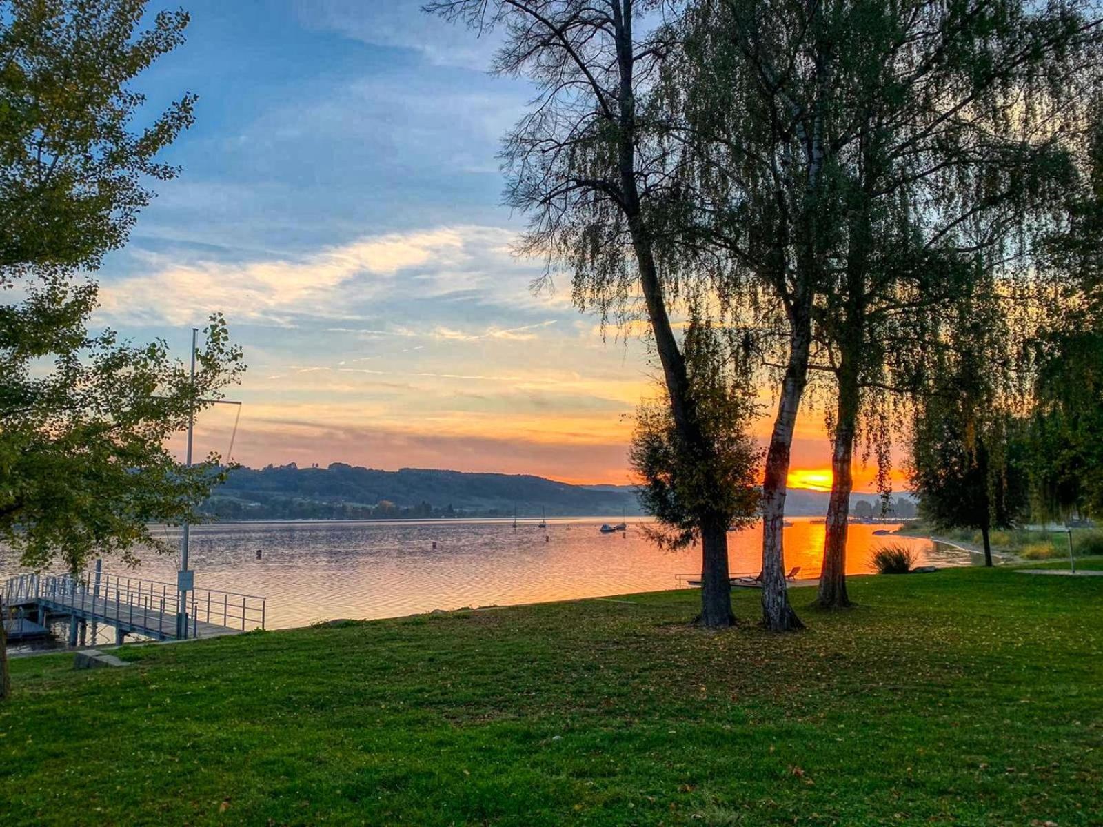Seeblick-Oase Istayunixi Seenaehe-Sauna-Balkon-Netflix-Parkplatz Ohningen Kültér fotó