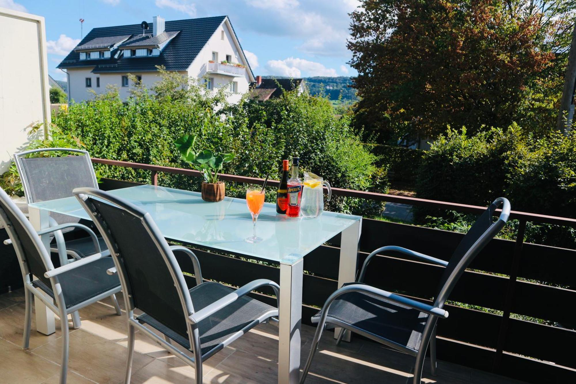 Seeblick-Oase Istayunixi Seenaehe-Sauna-Balkon-Netflix-Parkplatz Ohningen Kültér fotó